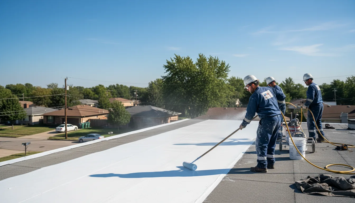 Commercial roof coating in Trumbull, CT near me